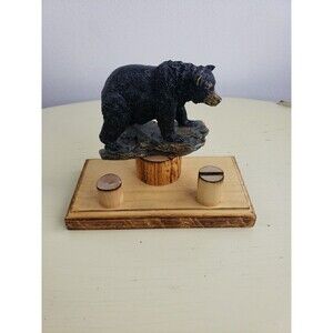 Bearpaw Black Bear Sculpture Pen OR Letter Holder